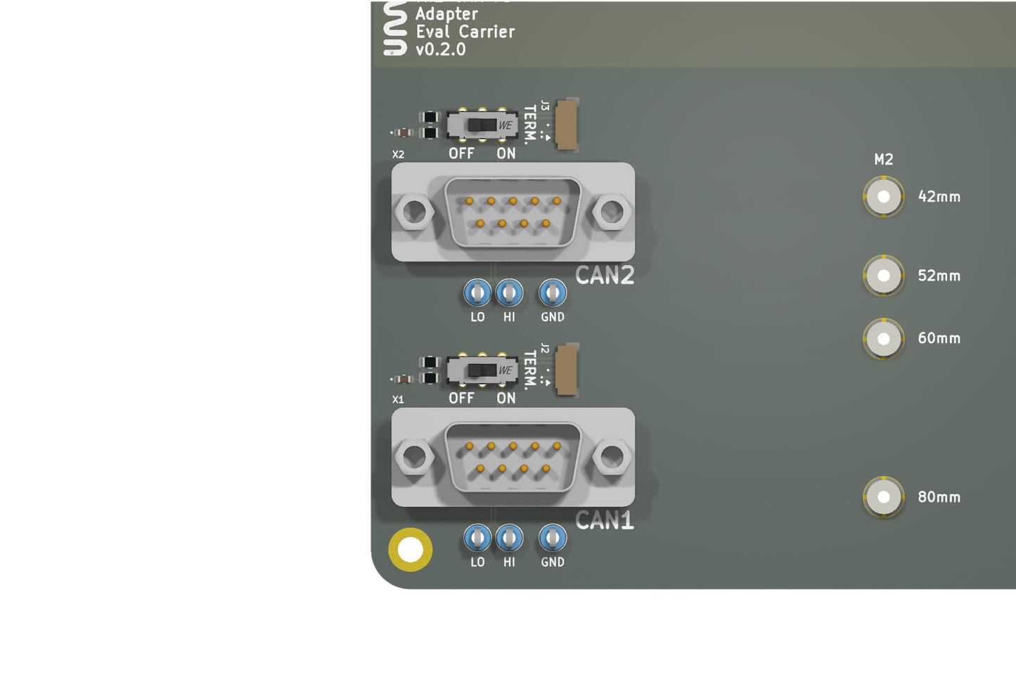 M.2-B CAN FD Adapter Evaluation Carrier